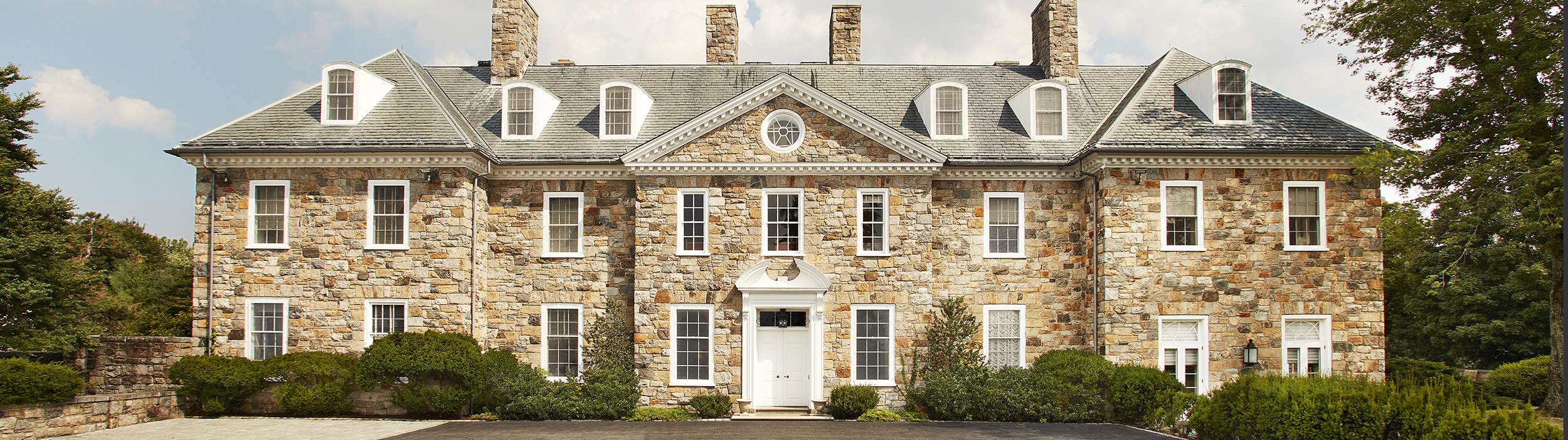 Photo of Hillcrest, the home of the Rockefeller Archive Center